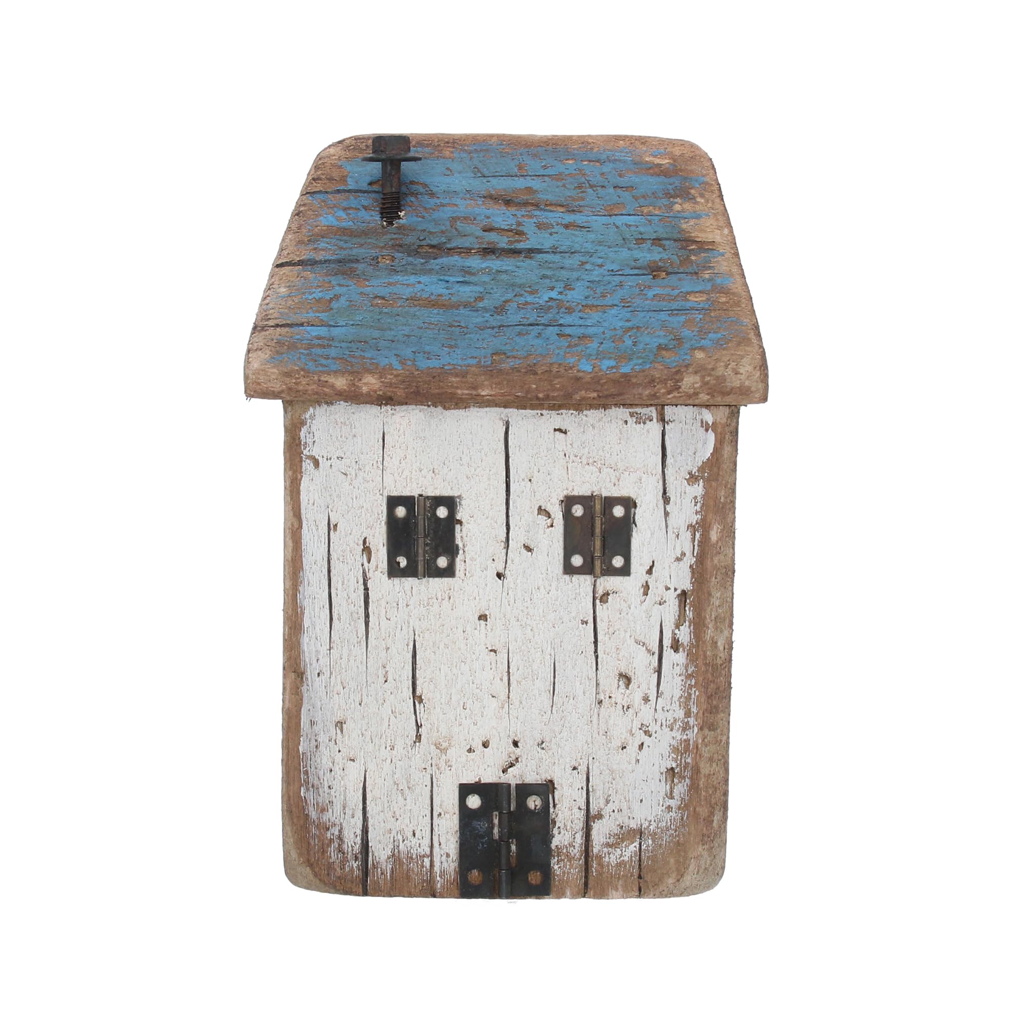 Gisela Graham Blue Rustic Nautical Wooden Cottage Seaside Nautical Home Decor