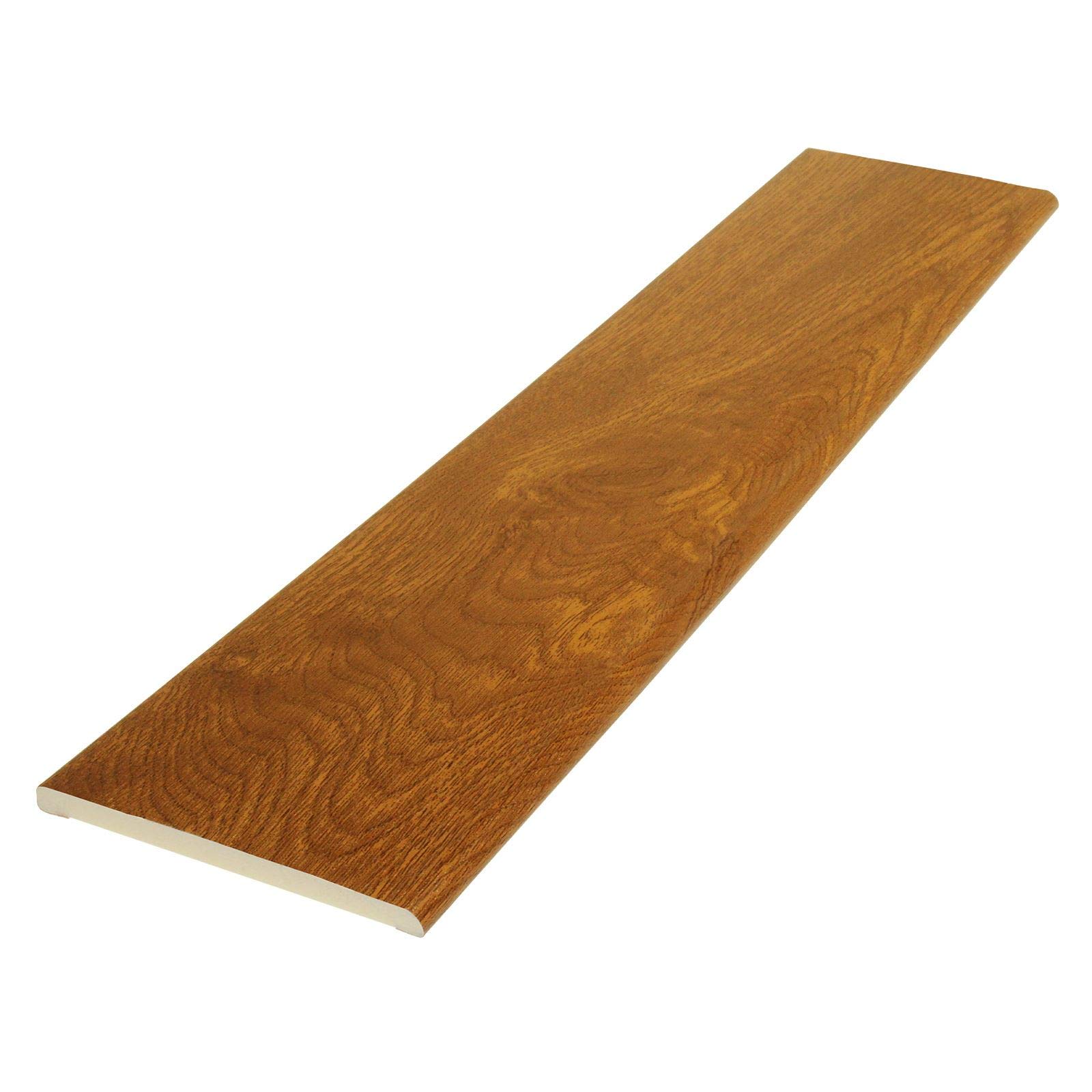 Pencil Round Architrave uPVC Plastic Finishing Trim Moulding (2.5m) - 95mm, Golden Oak