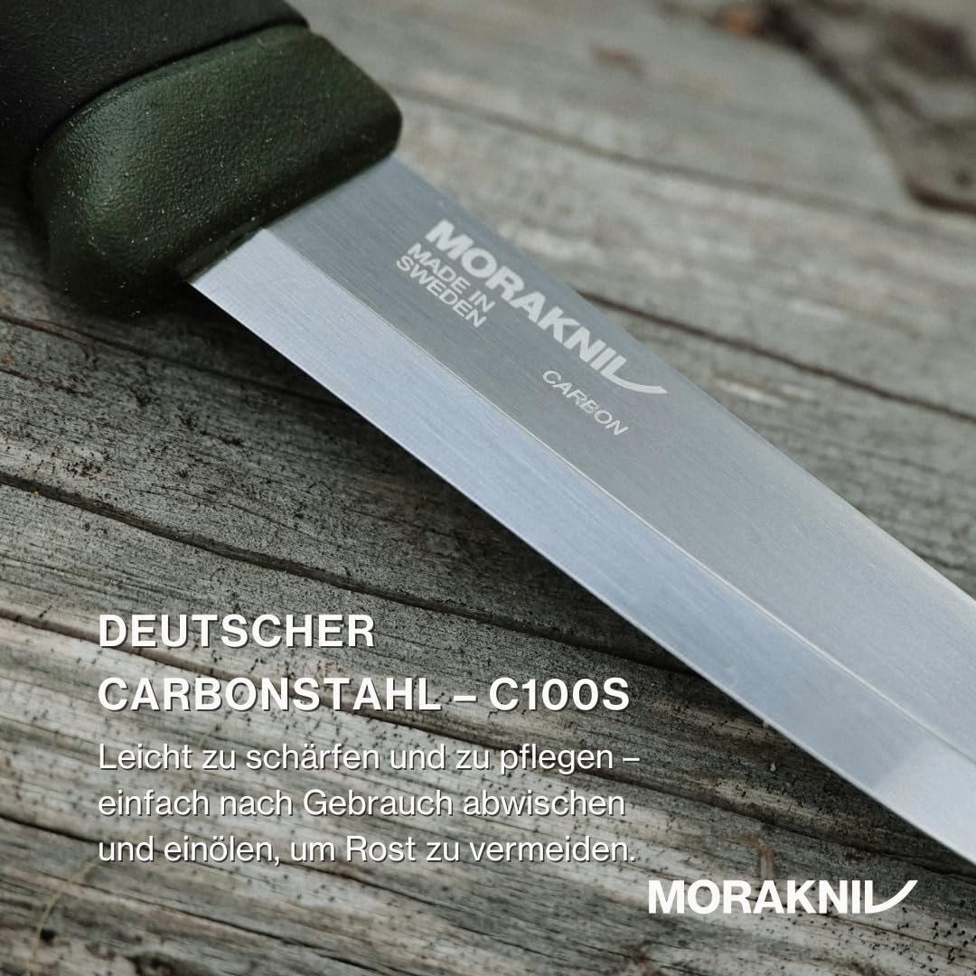 Morakniv Outdoor Messer mit Scheide - 2-Pack Grün/Orange - Mora Companion HeavyDuty C - 3,2 mm - Jagdmesser Feststehende Klinge aus Kohlenstoffstahl - Hergestellt in Schweden - Survival Messer