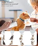JOTUT Small Dog Clippers for Grooming Cordless Low Noise for Trimming Pet's Hair Around Paws, Eyes, Ears, Face, Rump Gray Nail Grinder Shaver for Dog and Cat