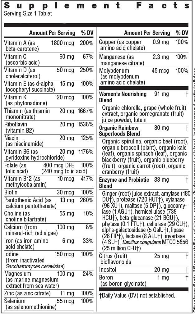 RAINBOW LIGHT Vibrance MULTIVITAMIN Womens ONE, 60 Ounce : Everything Else