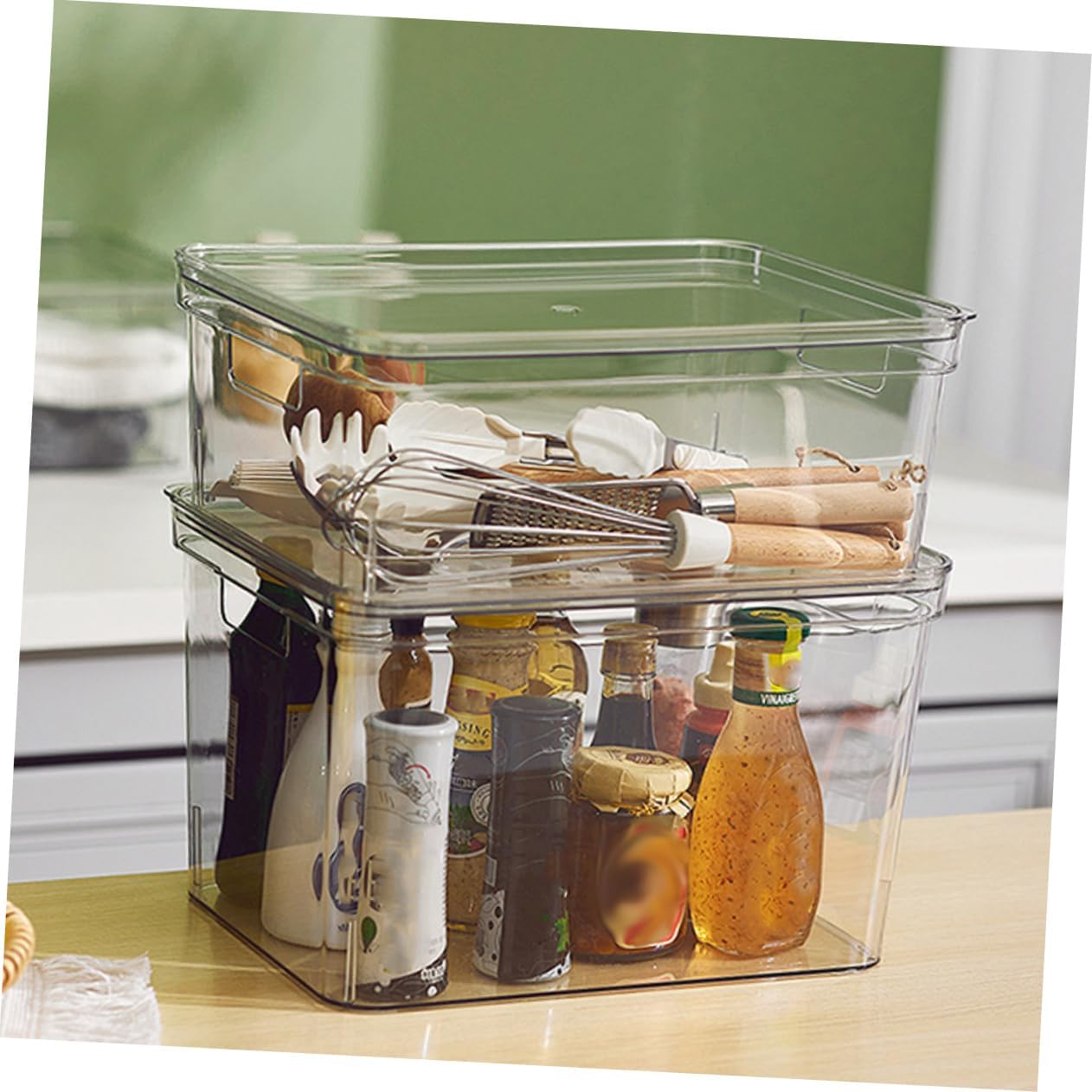 Toy Storage Organizer Lid Sized Storage Bin for Building Blocks Small Portable and Reusable for Boys and Girls Rooms and Playrooms
