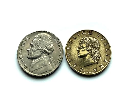 Miniatura 5 de Italy 20 Lire Italian coin earrings lady Minerva Roma Milano Florence Torino Venice Palermo Perugia Cagliari Pisa Tuscany Bologna Matera Siena