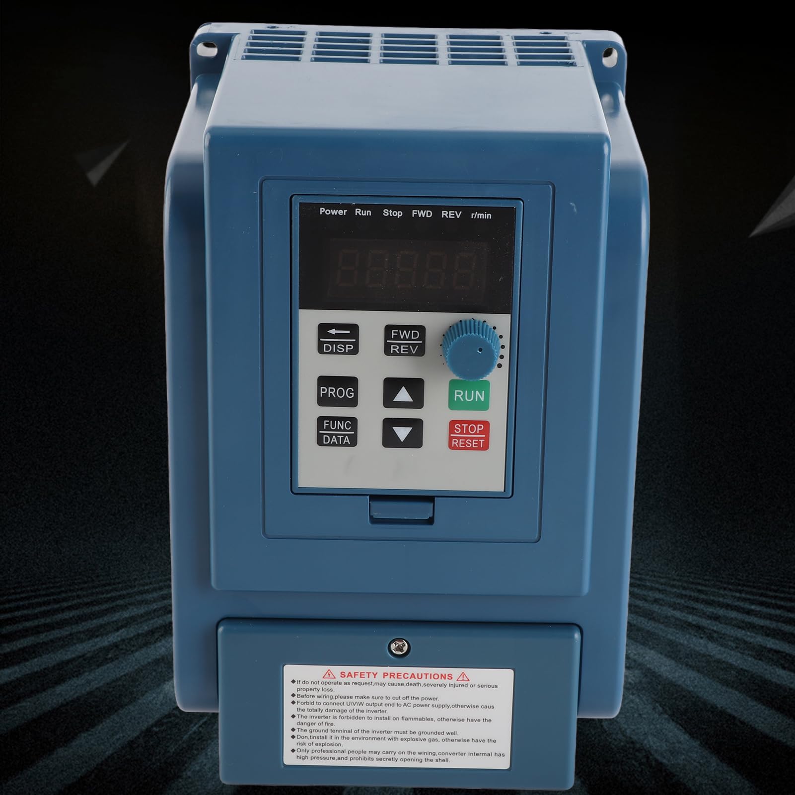 Inverter a Frequenza Variabile 380V 4KW Trifase con Display Digitale, VFD per Fresatrice CNC, Impermeabile, AT3-4000X