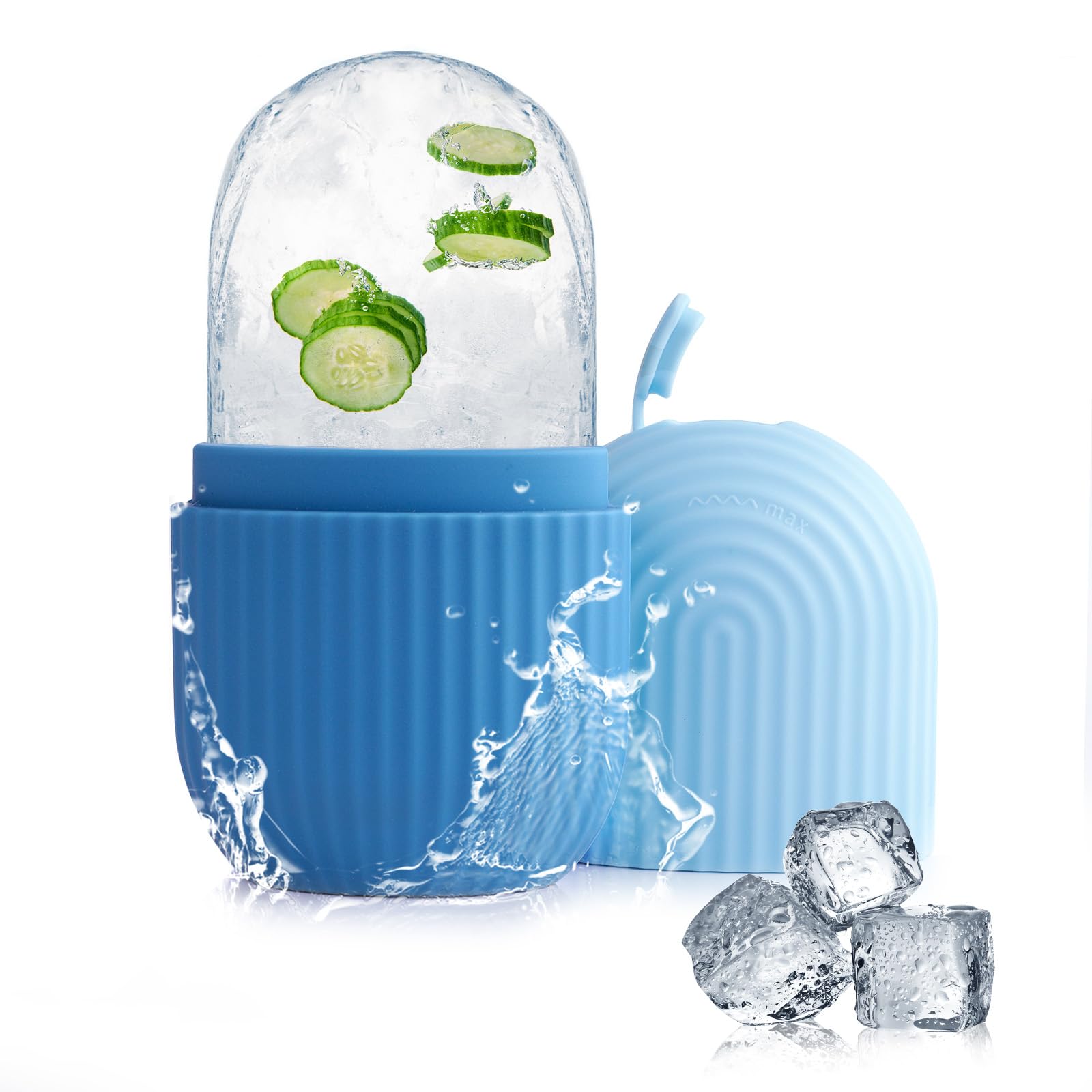 AiQInu Ice Roller, Rullo di Ghiaccio Facciale riutilizzabile Eye Ice Massage, Restringe i pori, riduce il gonfiore