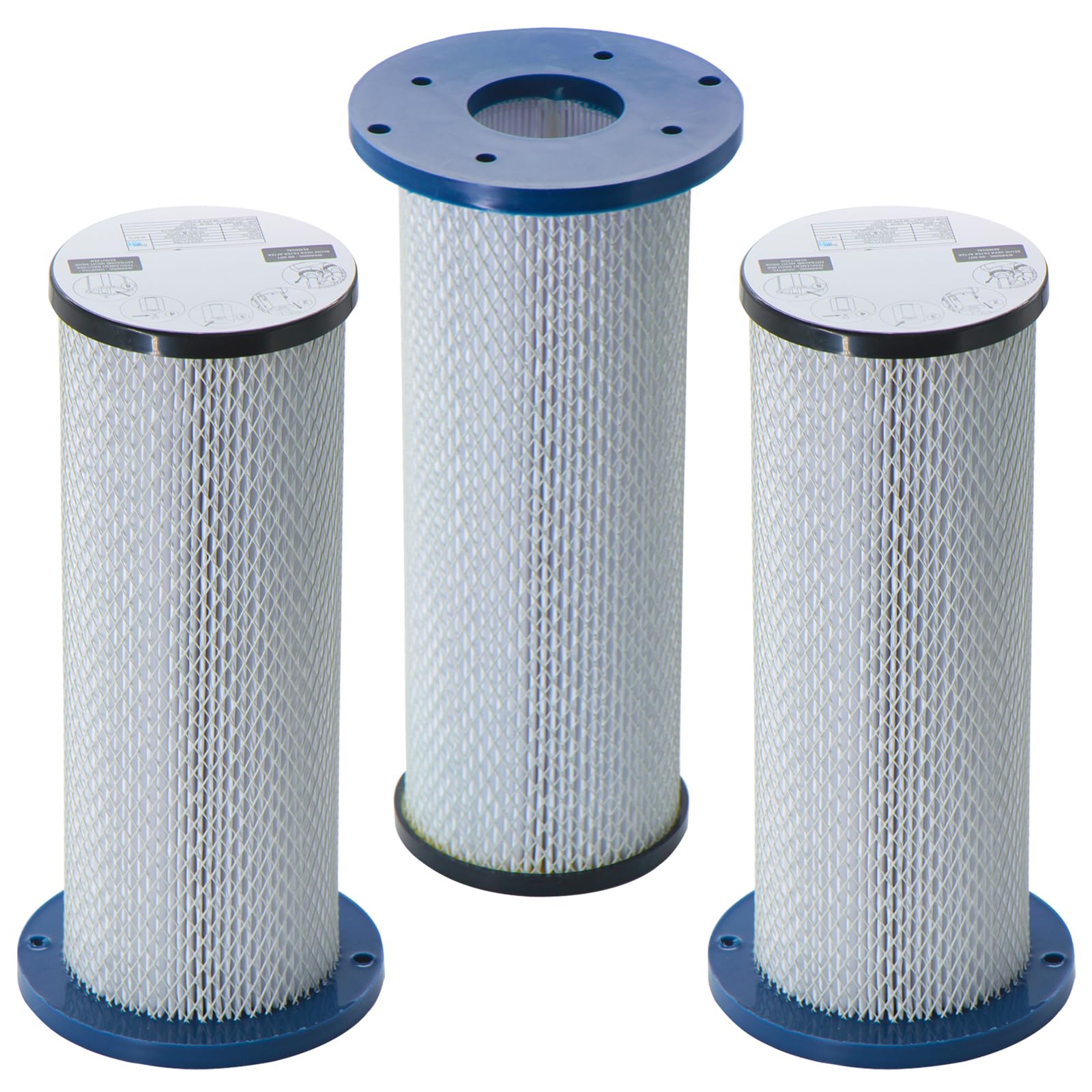3 Pack Extractor HEPA Filter S-LINE Compatible with Pullman Ermator's Single Phase HEPA Dust Collectors S13, S26, S36, S1400