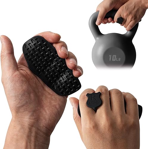 2 pcs Anti-Slip Silicone Rypt Grips for Men & Women, Hand Grip Gryp Weight Grip for Deadlifts Pull-Ups, Gym Grips, Lifting Grips for Weight Lifting,