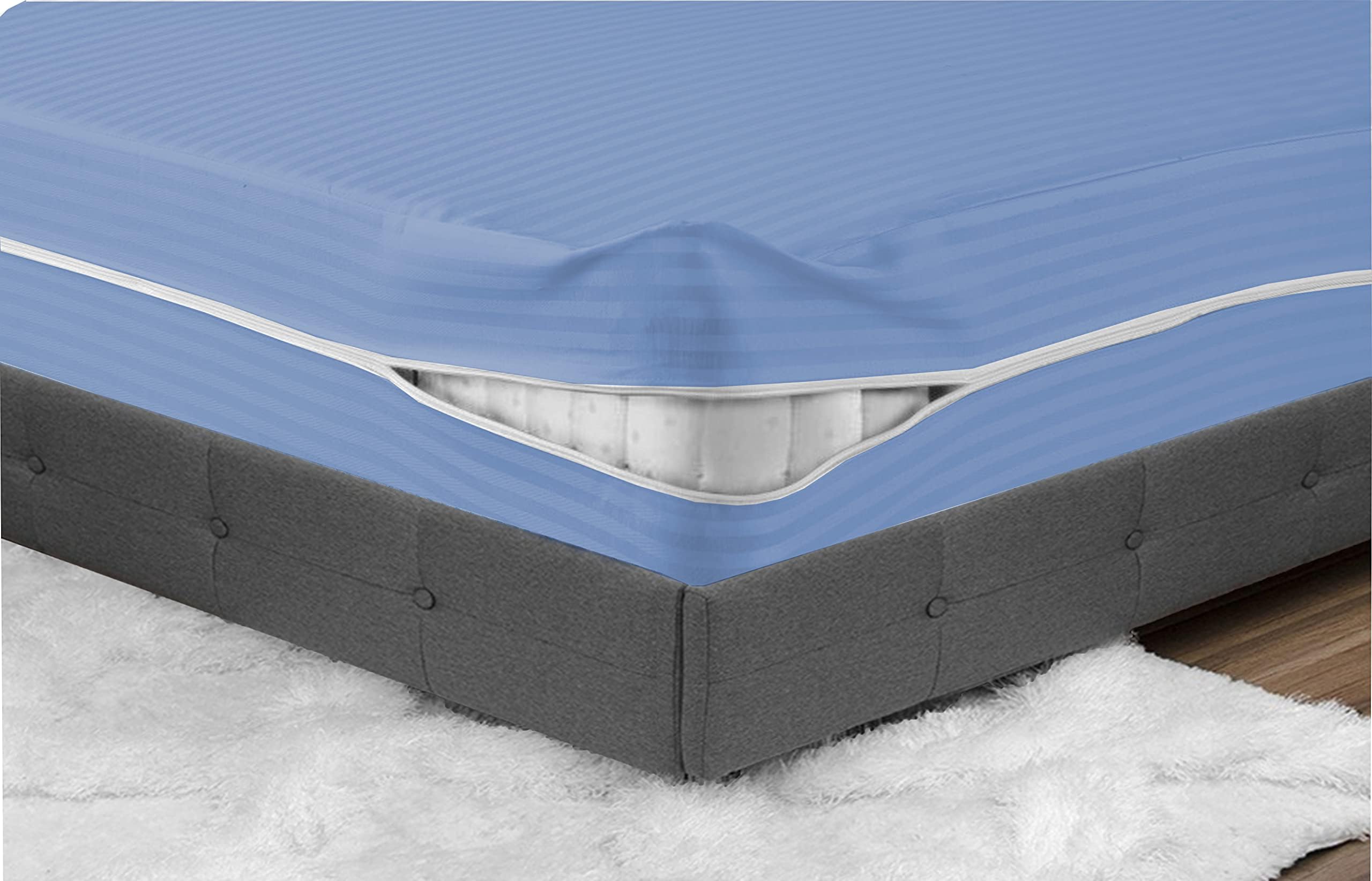 Navaris Single Mattress Protector Black Mattress Bag for Storing