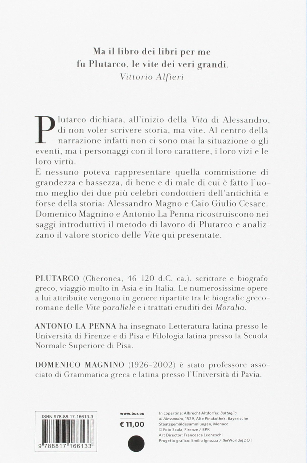 Vite parallele Alessandro e Cesare testo greco a fronte