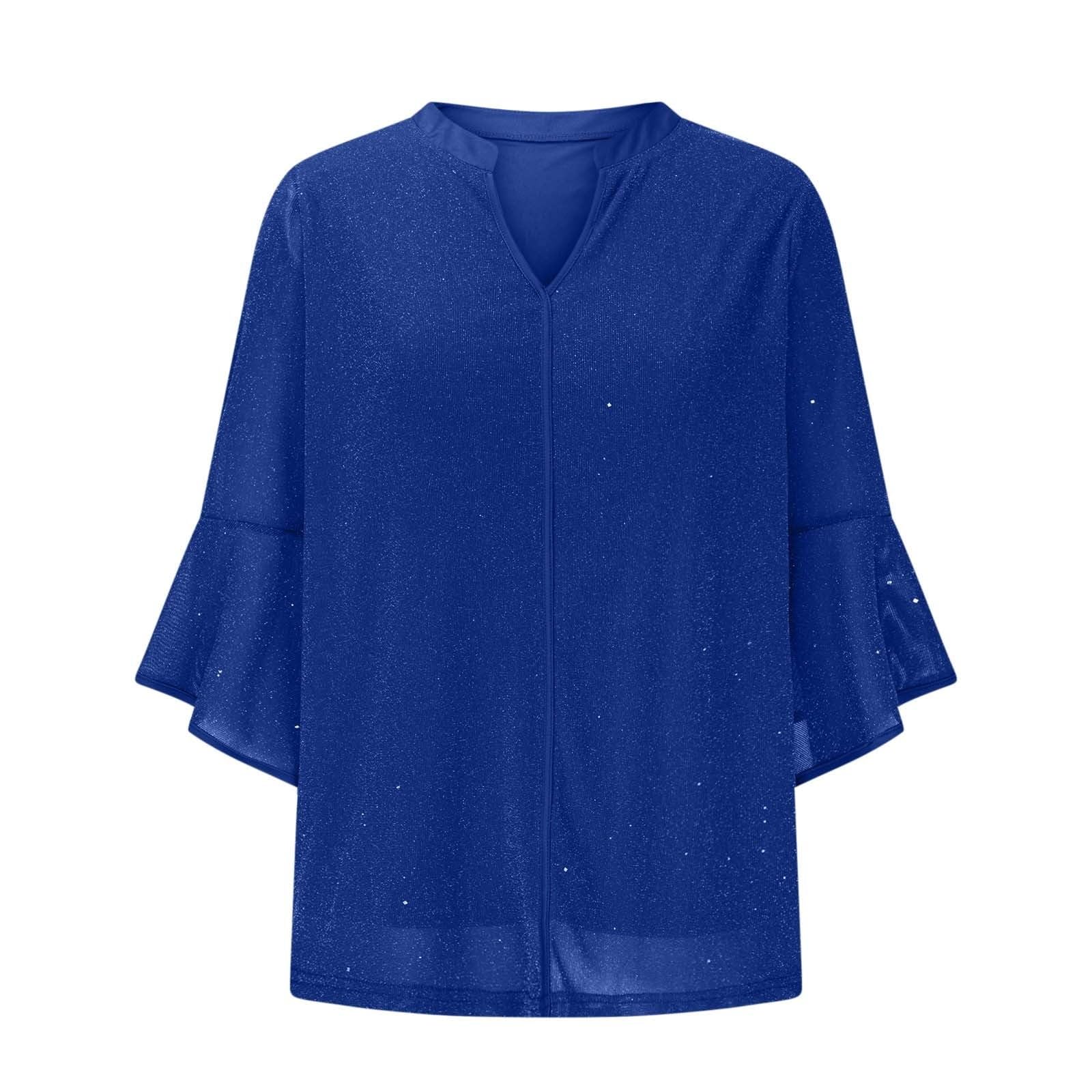 T Shirt Manche Longue Femme Femmes Chemises À Paillettes, Décontractées, Coupe Ample, Hauts Superposés Chemisier Blanc Chic Et Élégant Haut Chemise Pull Creme Christmas Sweat Shirts