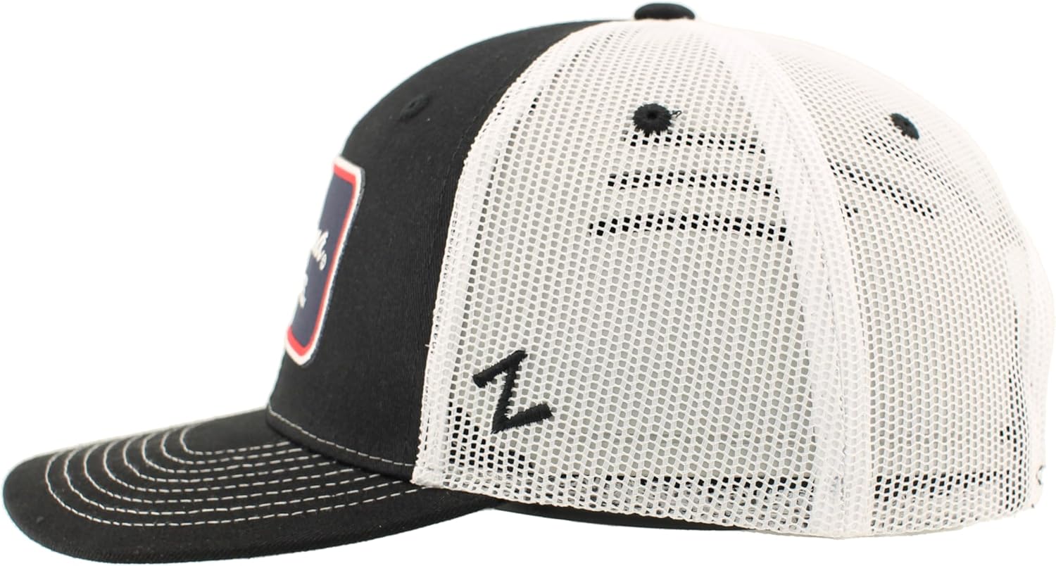 Arizona Wildcats NCAA Officially Licensed Trucker Hat Dakota Patch Brick Black White - Image 3