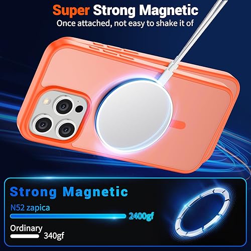 Miniatura 1444 de SUPFINE Funda magnética para iPhone 11 (compatible con MagSafe) (protección contra caídas de grado militar), translúcida mate a prueba de golpes