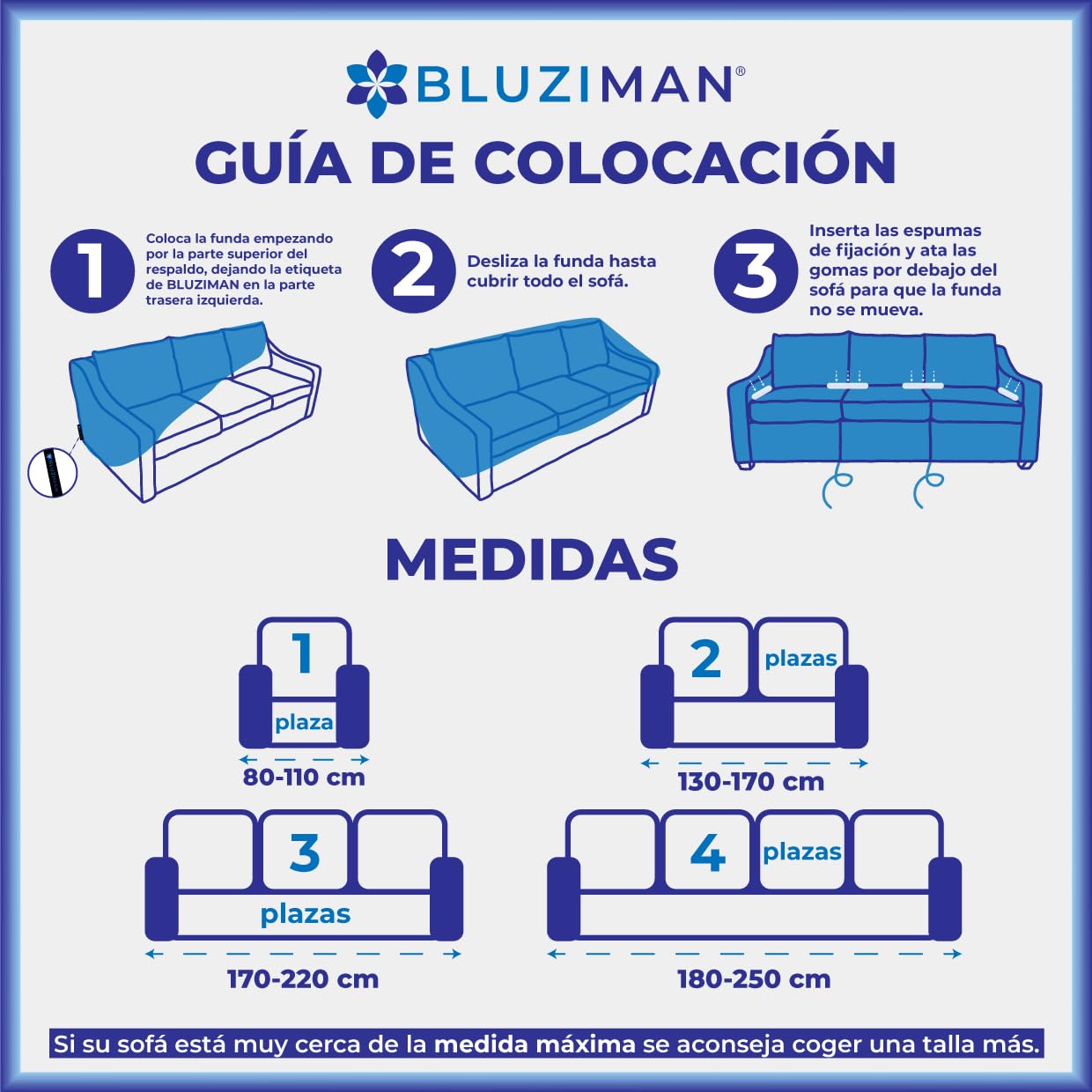 Funda Sofa 1 Plaza Gruesa Hecha en España 100%, Fundas Sofa Multi Elastica Ajustable Calidad, Capa Sofa 1 Lugar, Cubre Sofa Cobertor Mascotas Sofa Cover (UNA Plaza, Gris)