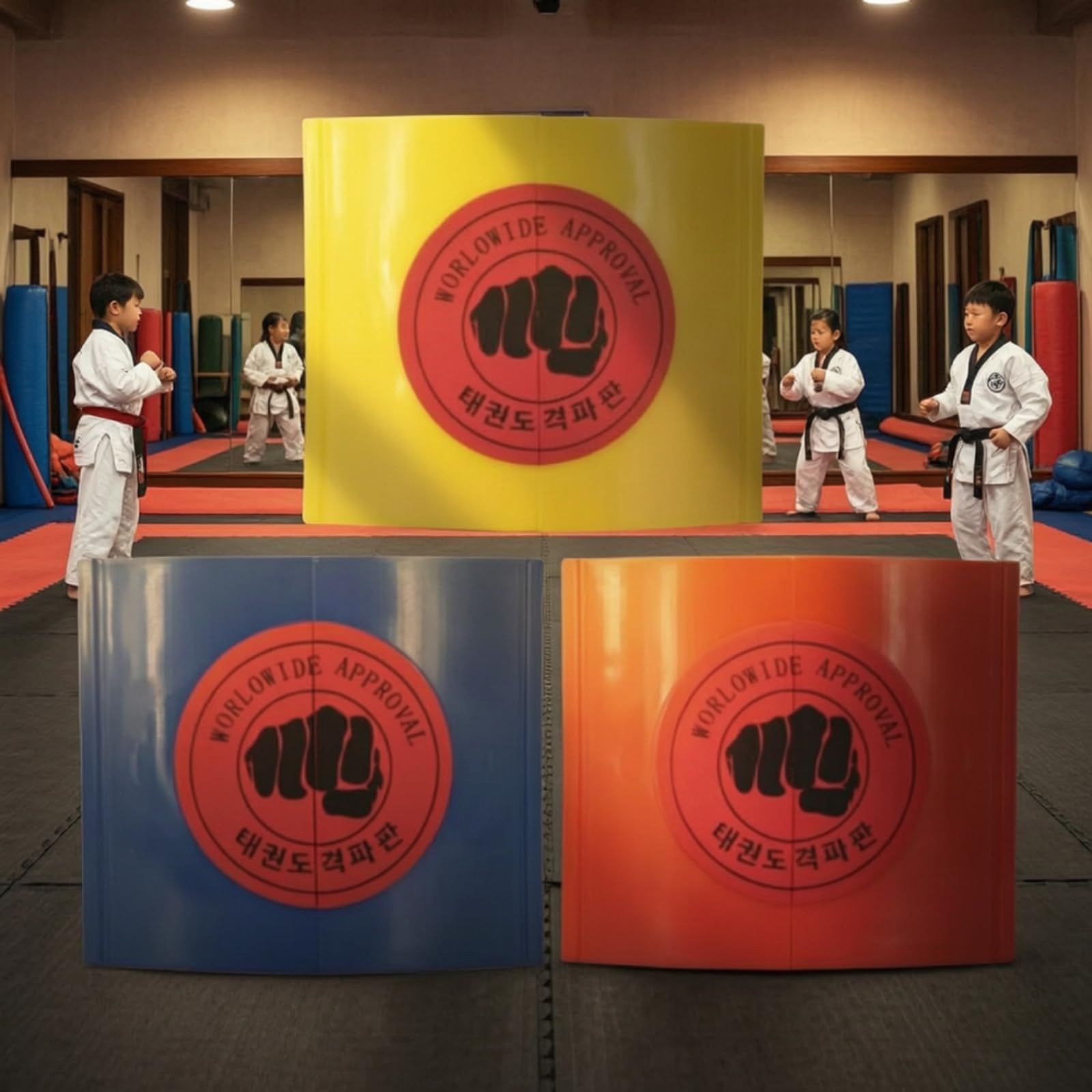 kowaku Tavola Taekwondo Rompibile Allenamento Colpo Stampato per Migliorare Mira Coordinazione E Concentrazione Adatta per Palestre Scuole Arti Marziali Esami Cinture