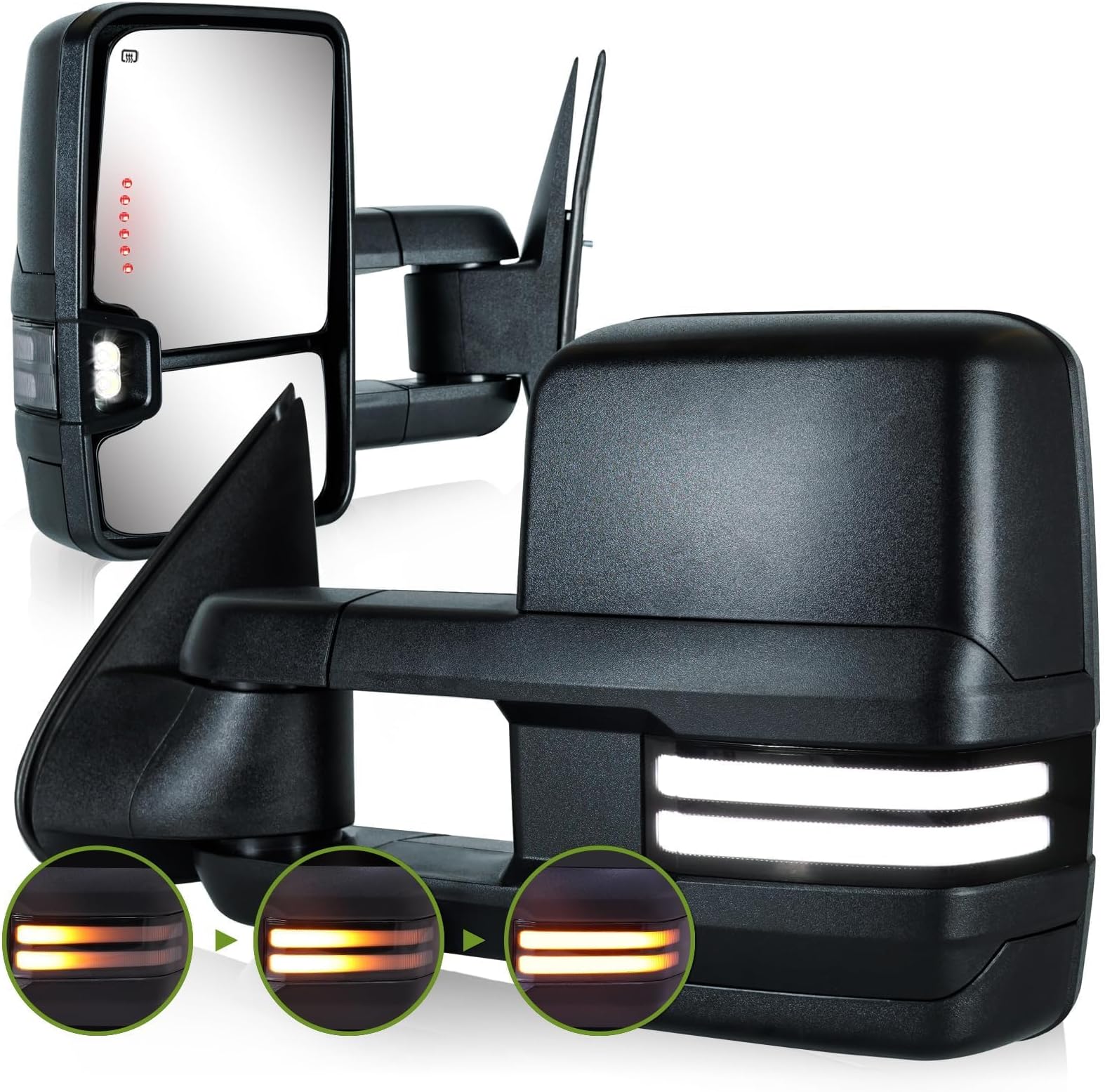 Sideview Mirror AutoShack Side View Mirror Manual Non-Heated Black | Replacement For 2014-2018 Chevrolet Silverado 1500 2014-2018 GMC Sierra 1500 | Passenger Side | 1-PC Passenger Side Mirror - Foto 4