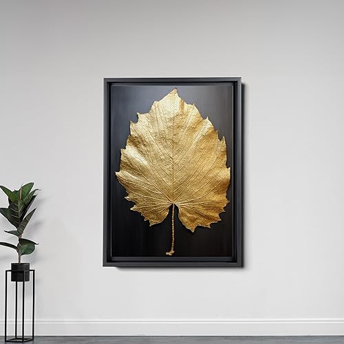 Miniatura 5 de Original Ginkgo biloba Print On Canvas, Modern Textured Gold Wall Art, Abstract Gold Leaves Print, Living room Wall Decor, Modern Home Decor, Print