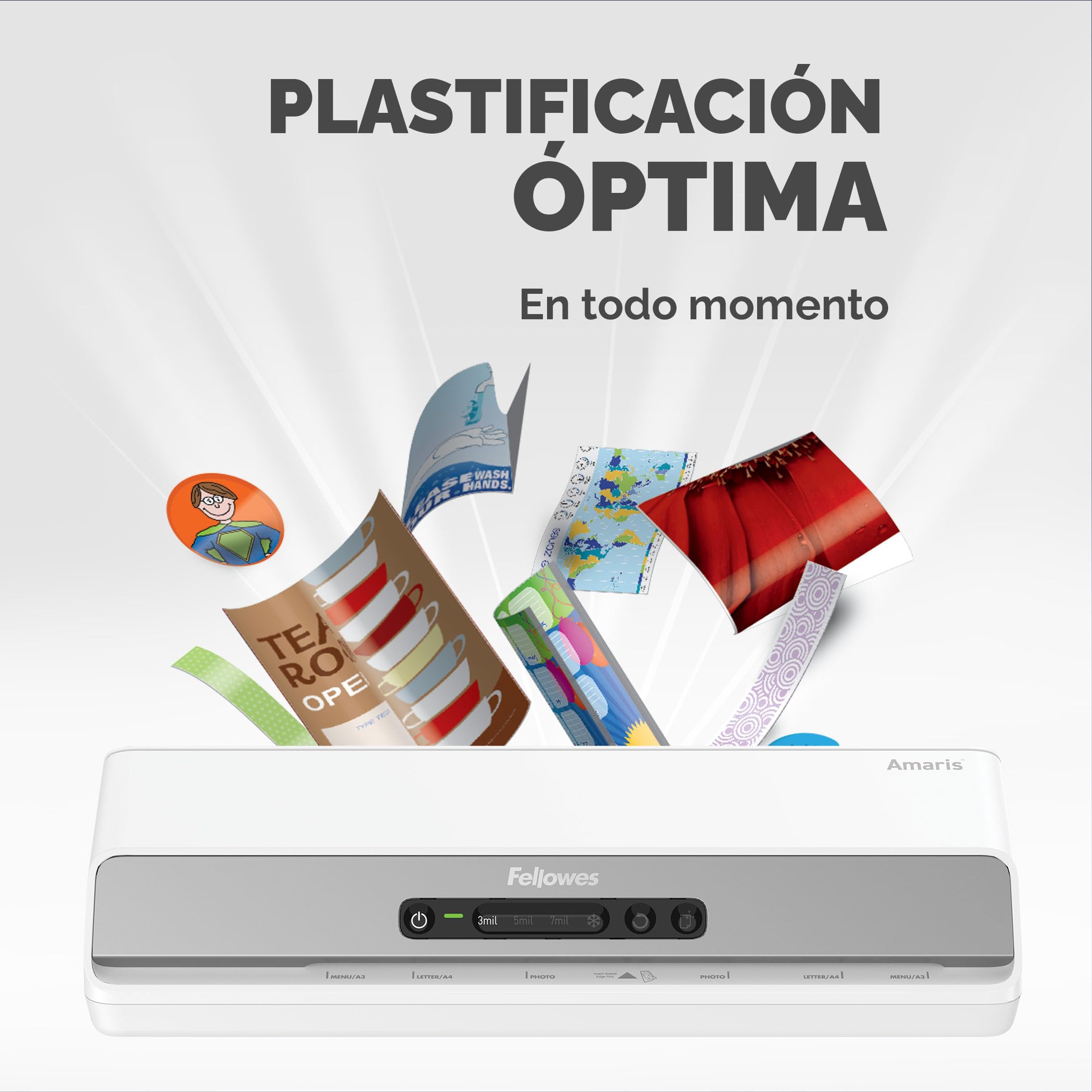 Fellowes Amaris A3 Plastificadora Documentos 80-175 Micras Uso Intensivo 1 Minuto