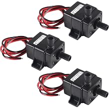 3pcs black Water Pump 240L/H DC 12V 4.2W Micro Brushless Pump 3M Pumping Head Ultra Quiet Water Pump for Pool Aquarium Fish Tank