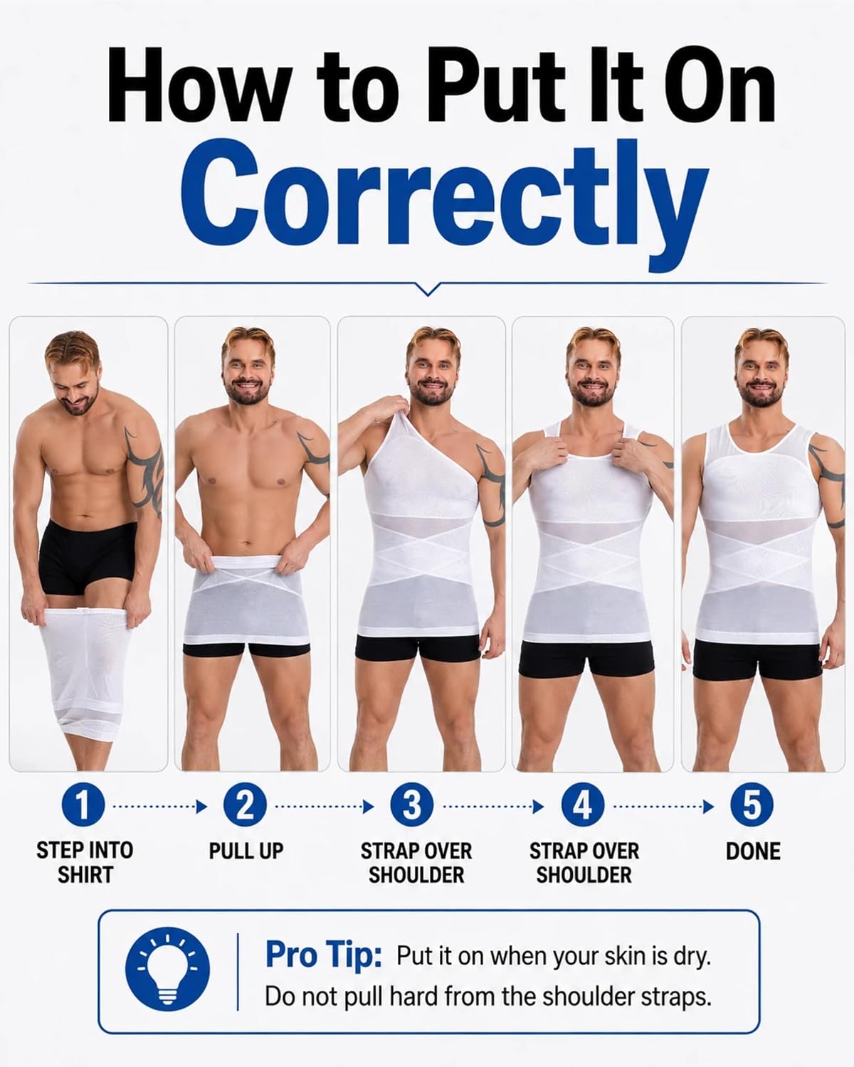 KOCLES Men's Mesh Compression Shirt, Tummy Control Shapewear Tank