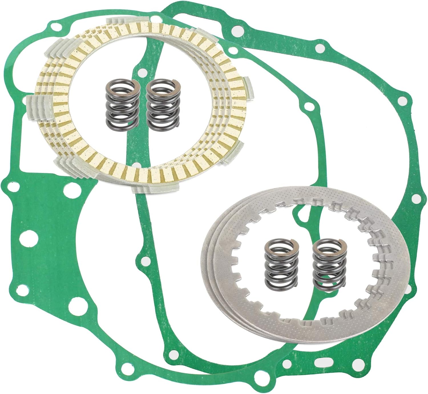Caltric Clutch Friction Plates And Gasket Kit Compatible with Honda Atc185 Atc185S 1980-1983 / Atc200S 1984 1985 1986