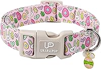 Vista 33 de Collar de perro de algodón de dinosaurio con hebilla de metal, collar de regalo para niñas o niños pequeños, medianos y grandes, lindos collares