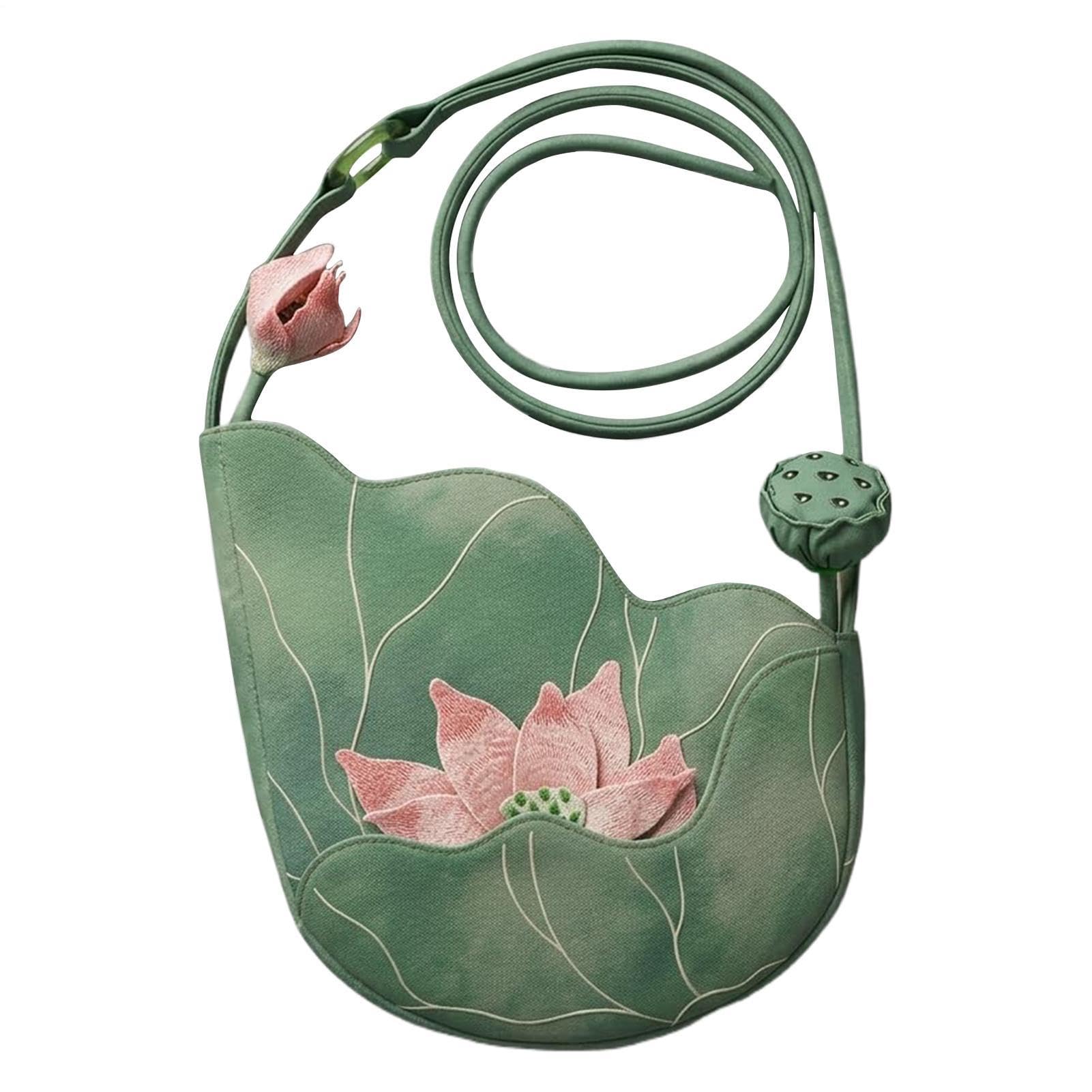 Sac À Main Vintage Léger en Tissu Imprimé Floral Champêtre - 8