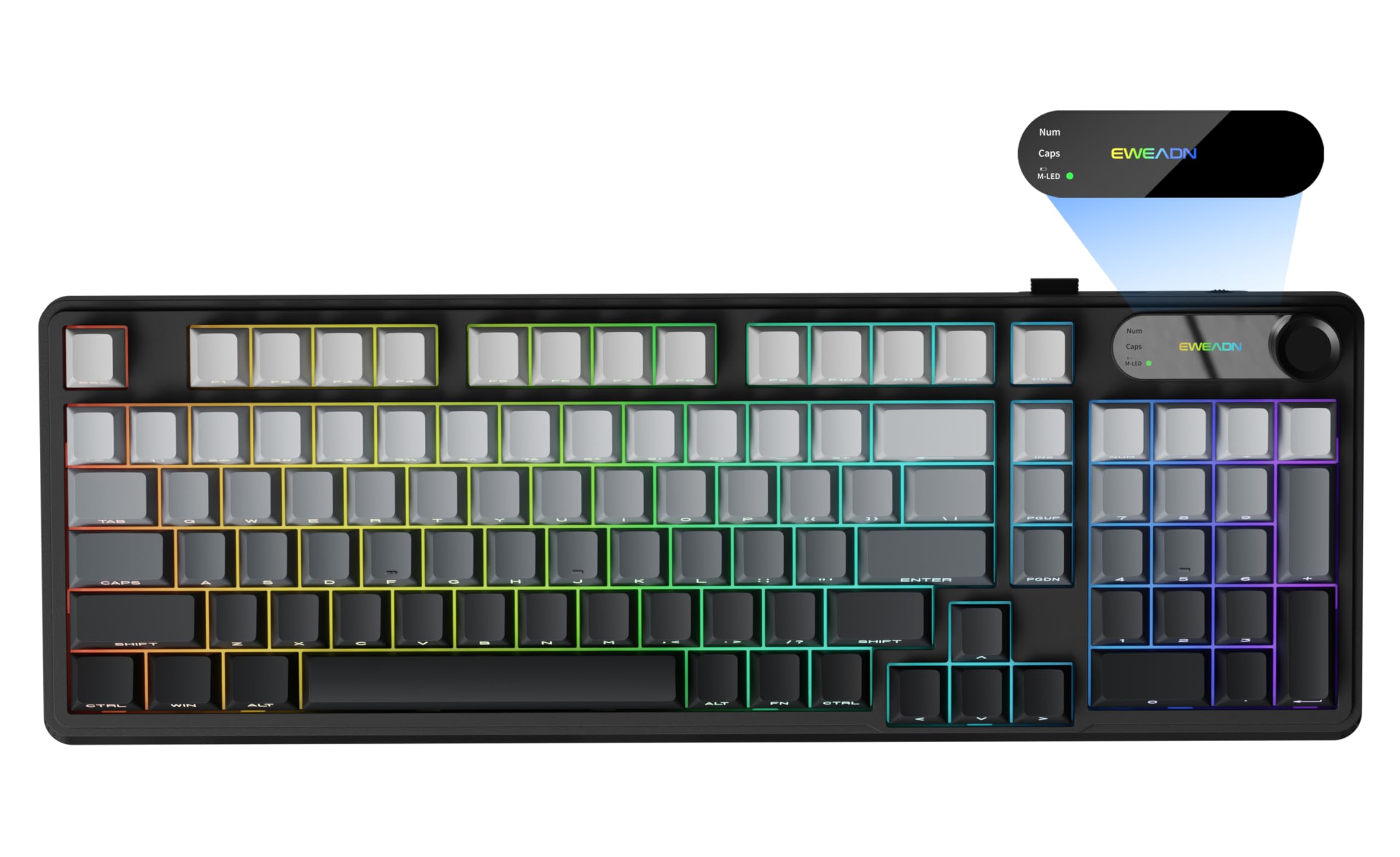 Amazon.com: EWEADN V102 Wireless Keyboard, 99 Keys Membrane Gaming