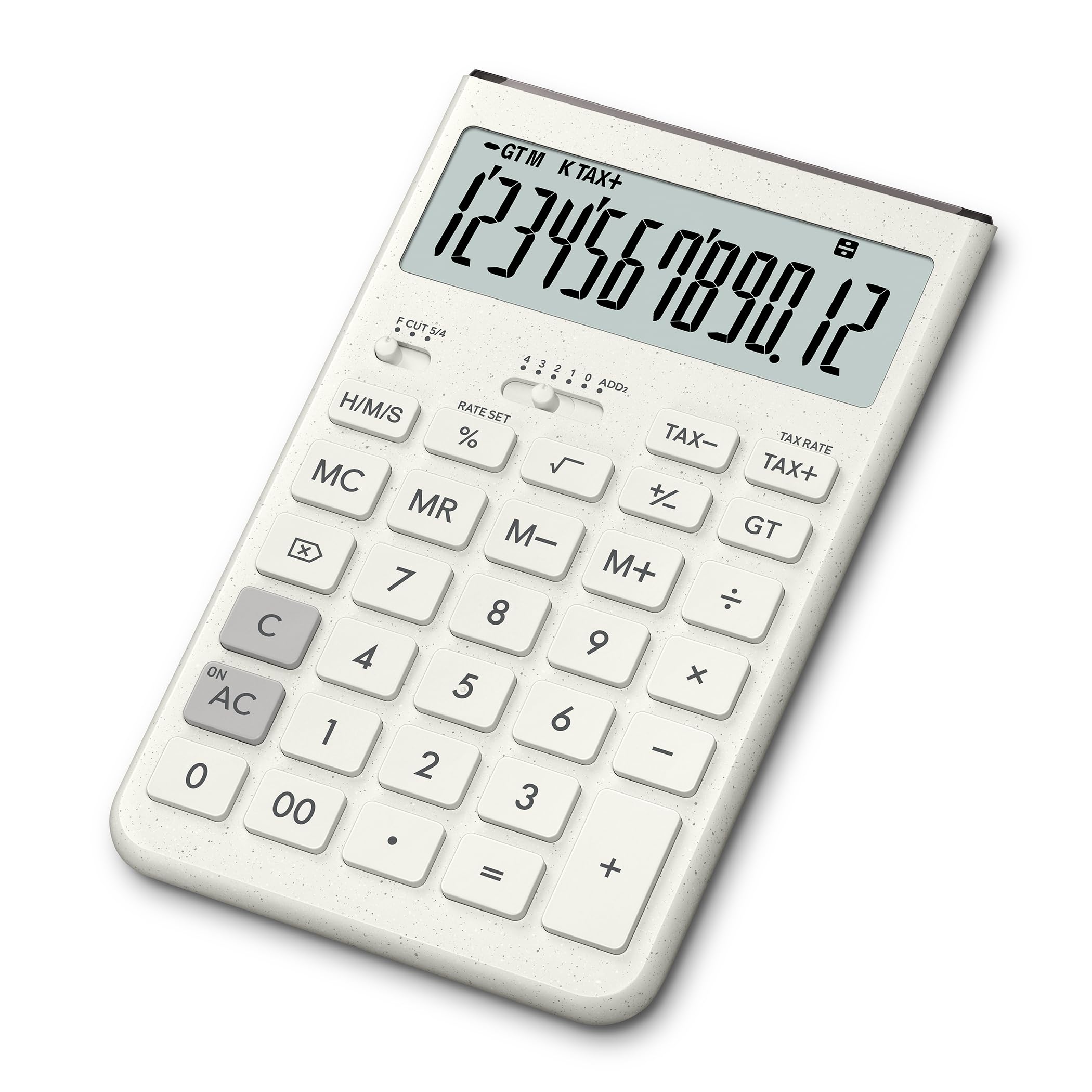カシオ デザイン電卓 Comfy オフホワイト ジャストタイプ 12桁 JT-2…