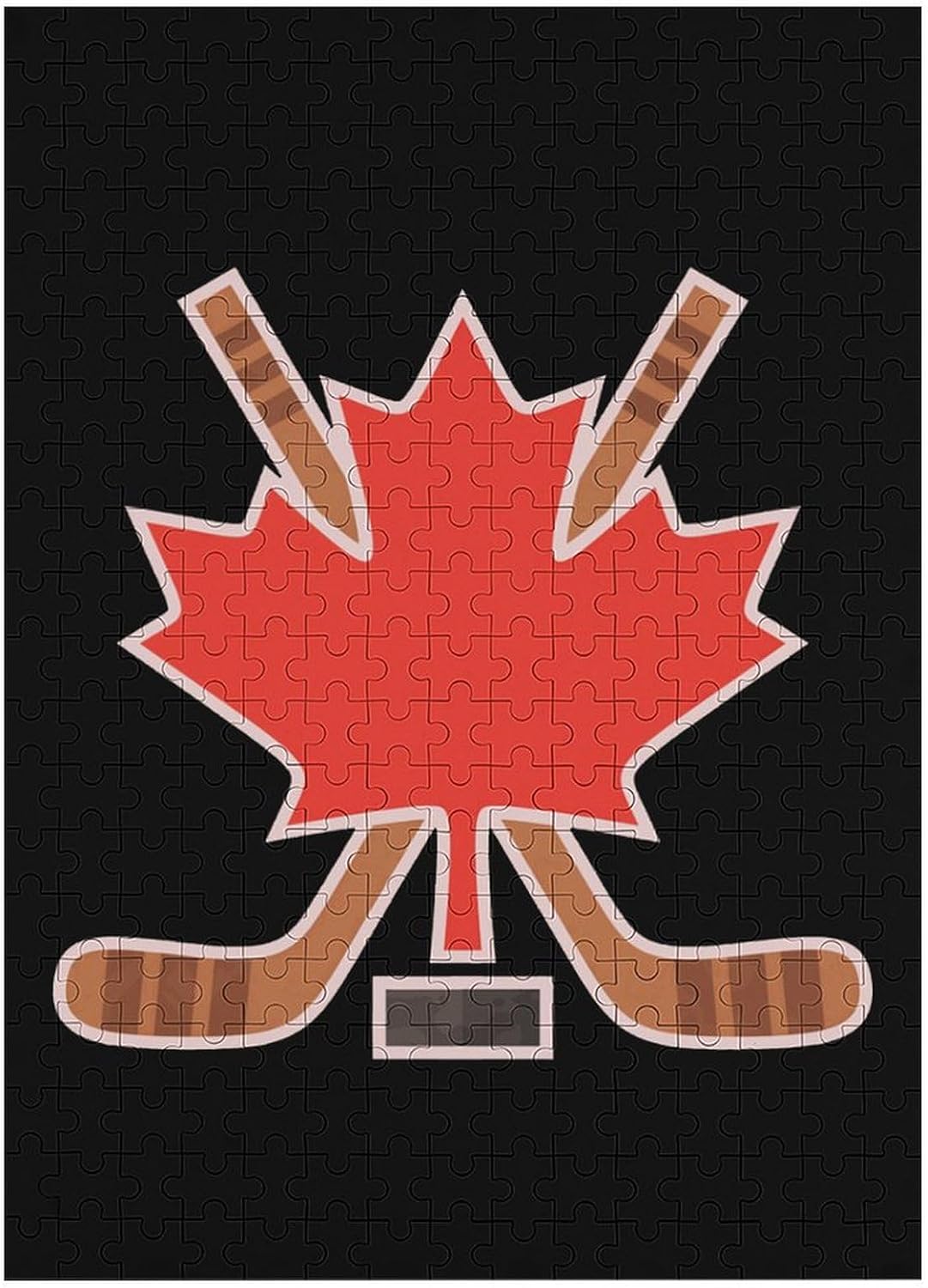 Canada Maple Hockey Cute Puzzles Jigsaw Puzzle 35/70/120/200/300/500