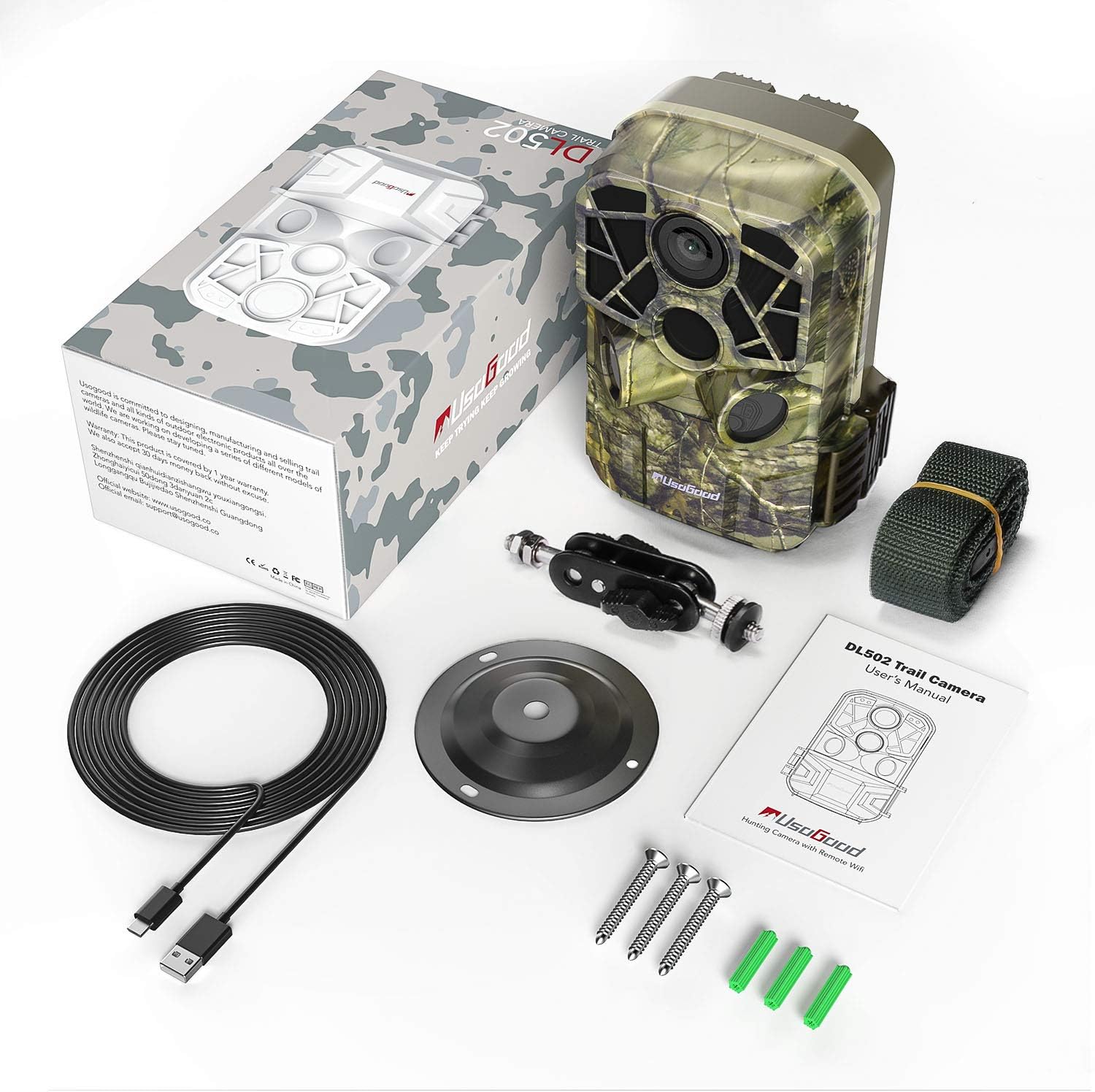 Examples of trail camera applications: pasture, plant growth, and wildlife observation