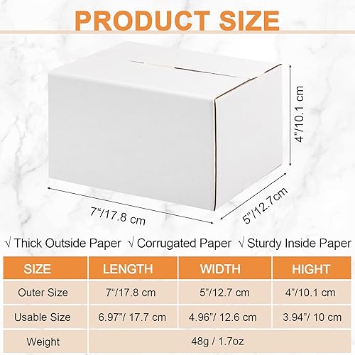 Vista 18 de Yeaqee 72 cajas de envío de cartón corrugado, cajas de envío pequeñas para embalaje, embalaje para mudanzas, pequeñas empresas, almacenamiento