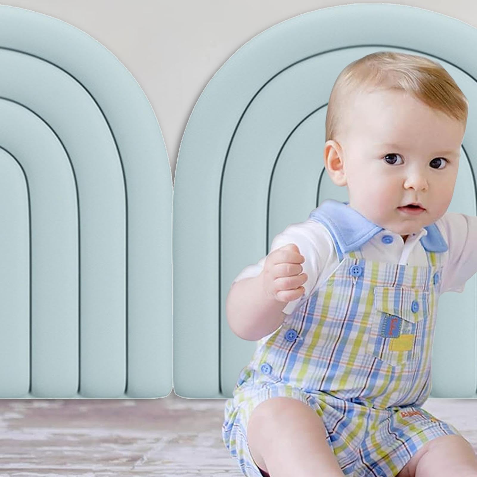 Imbottitura da parete anti-collisione, adesivi da parete anti-collisione, tappetini da parete per cameretta dei bambini, testiera decorativa per camera da letto/soggiorno, cameretta dei bambini