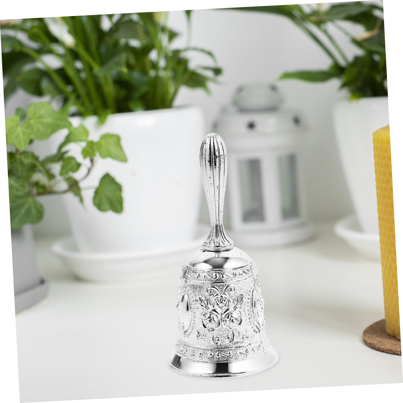 LALAFINA 5piezas Campana De Servicio De Metal Para Campana De Manual Diseño Ergonómico Para Recepción y Decoración