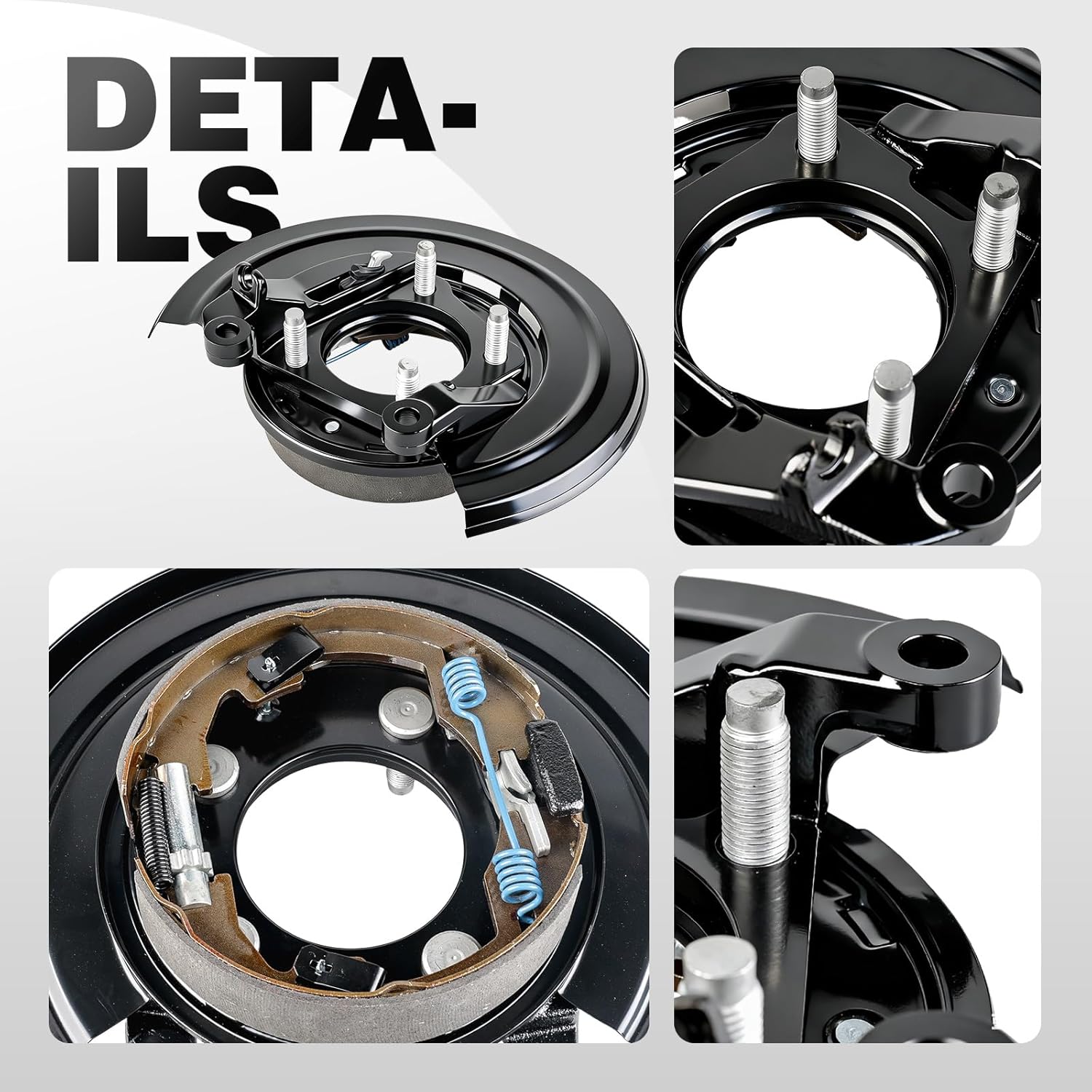 926-273 Parking Brake Assembly Compatible with Ford F250 F350 Super Duty 2005-2012, F250 F350 2005-2009, F450 F550 Super Duty 2011-2012, Rear Driver Side, Replaces # 5C3Z2210AA, 5C3Z2210AB