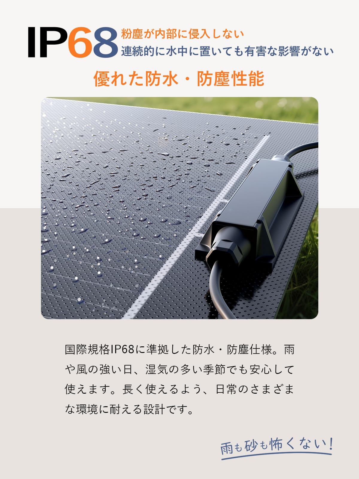 Amazon | ZOUPW フレキシブルソーラーパネル 200W = 100W×2枚 PERC