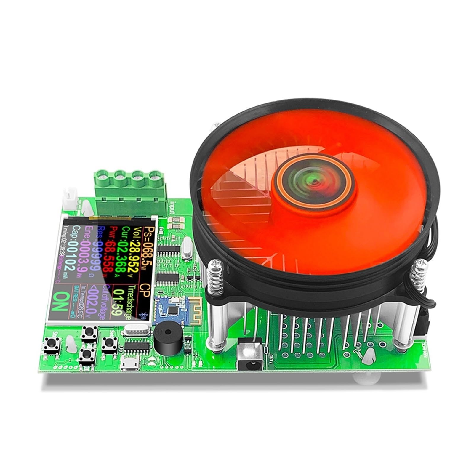 Comprobador De Pilas Probador de 4 Cables de Capacidad de batería de 150W y 20A, probador de Carga electrónica USB, Monitor de Descarga de Litio, comprobador de Fuente de alimentación