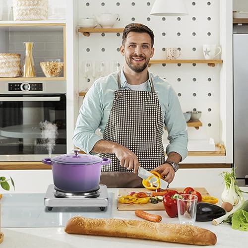 Miniatura 9 de Aigostar Placa caliente para hacer velas, estufa eléctrica portátil para derretir chocolate, platos calientes para hacer jabón, cocinar mantiene la