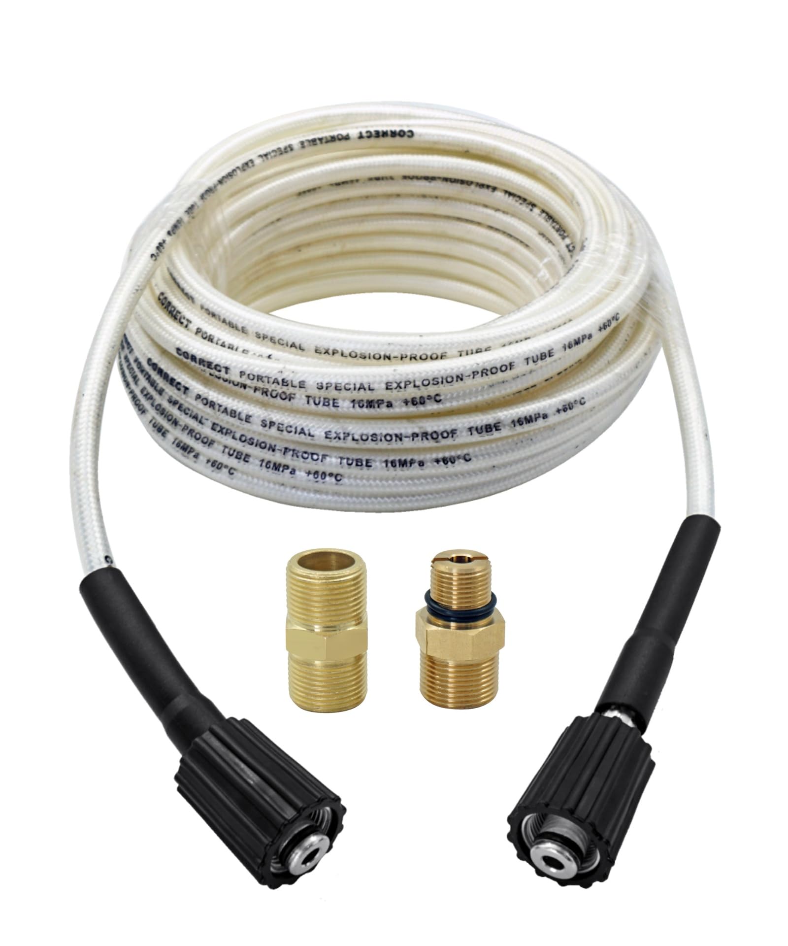 3700 PSI Pressure Washer Extension Hose (50ft) With 7106686 Outlet Connector,Fits For Simpson Cleaning 40226 And Most Pressure Washers,5/16 Inch Inner Diameter