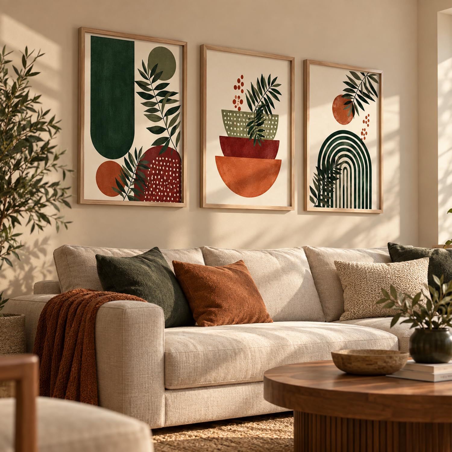 BOHO Wall Art Set - 3 Framed Prints -10 BOHO Wall Art Set - 3 Framed Prints -10