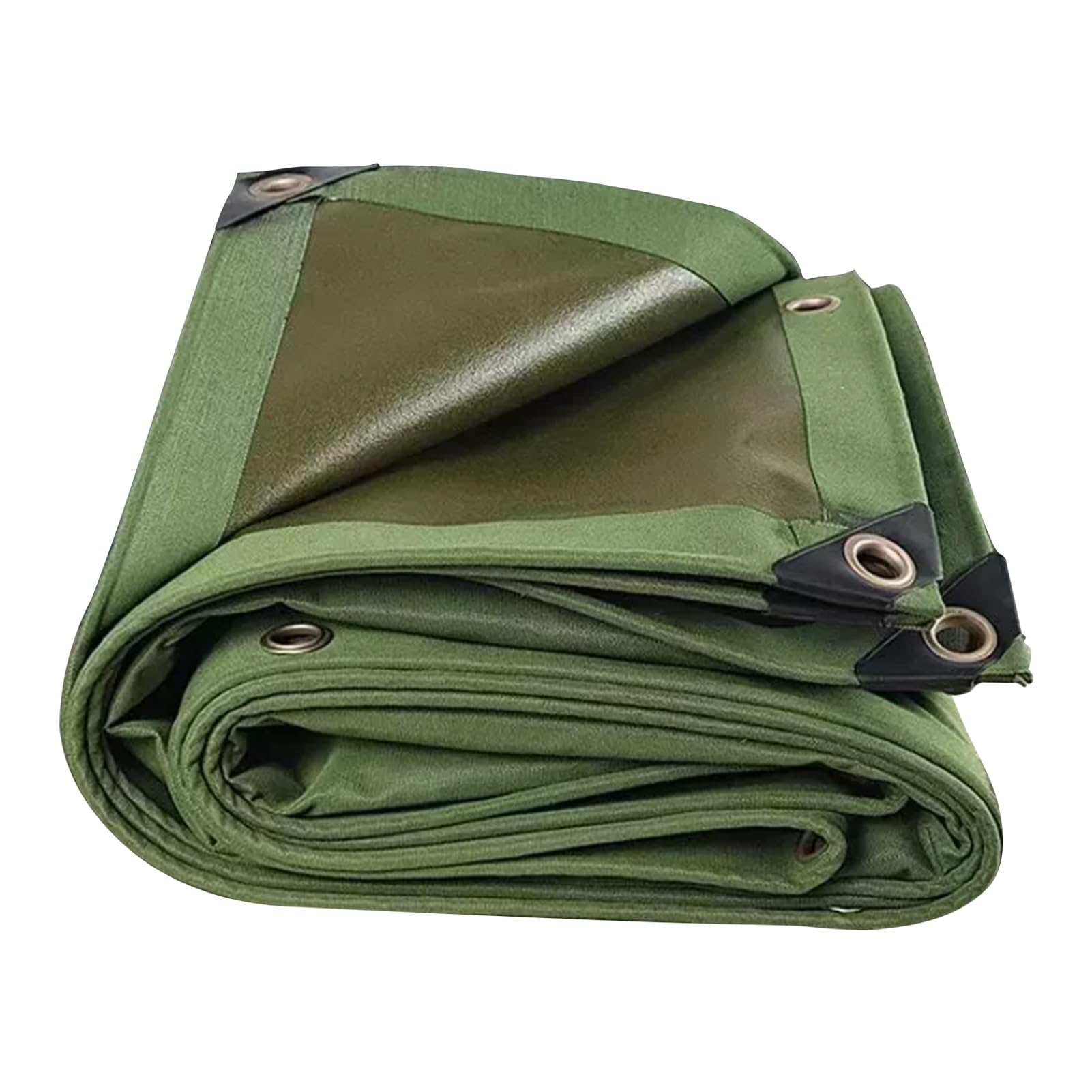 GJZQDKX Durable Waterproof Tarp Sheet with Grommets & Reinforced EdgesHeavyDuty Canvas Covers for Outdoor Use Available in 2x2m 2x3m 2x4m 3x3m 3x4m 3x5m Green (1x1.5m)