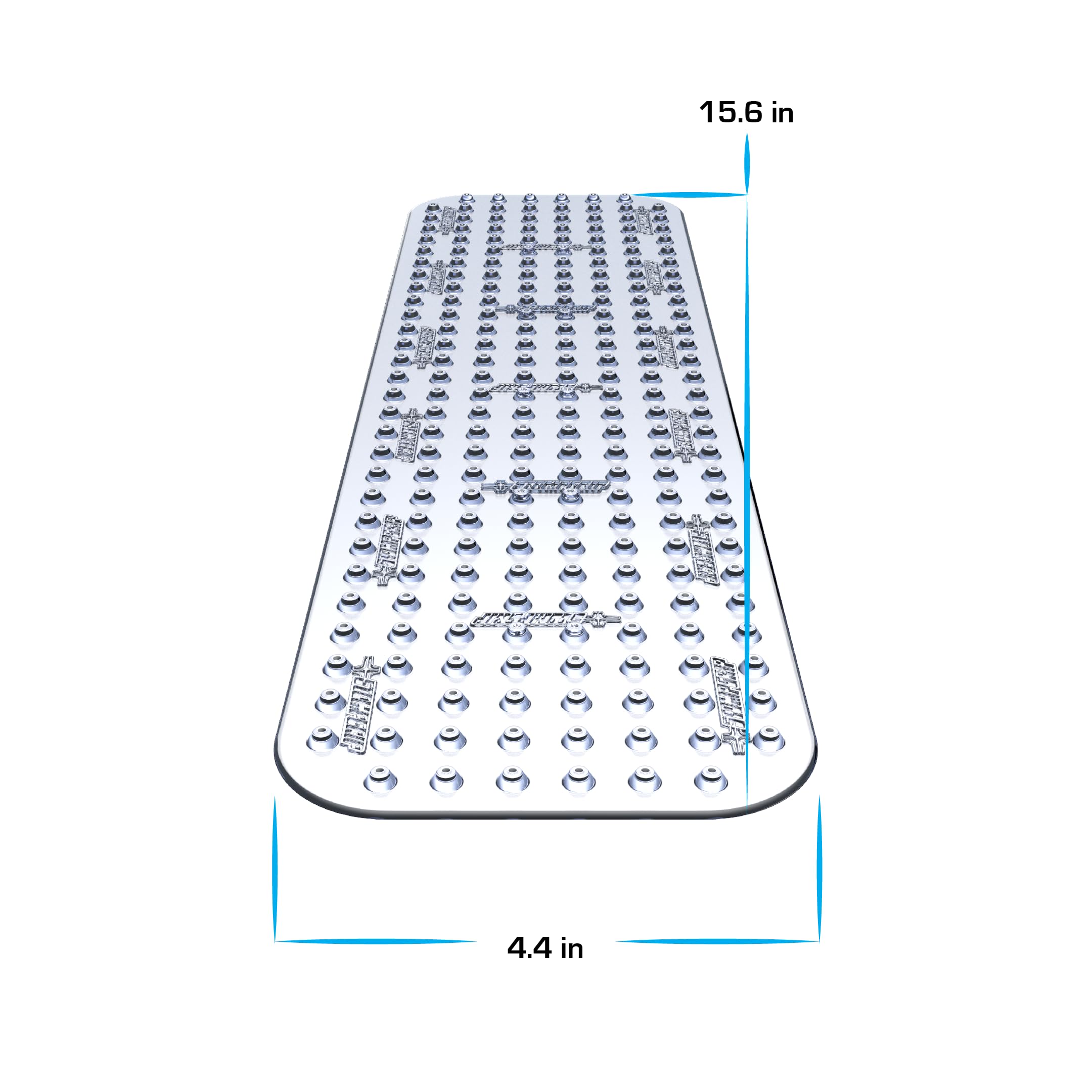 Stompgrip Premium All-Purpose 3D Griptape | Strips | Volcano | 3D Design | Universal Fit | Clear