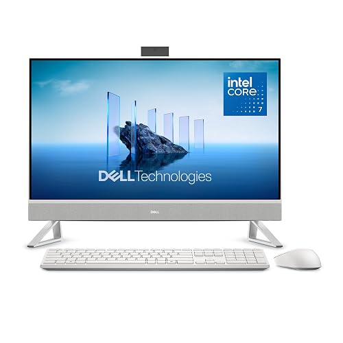 Dell 27' All-in-One Desktop, FHD, Intel Core 7 150U, 16GB, Windows 11 Home | Intel Graphics, 1TB PCIe NVMe SSD, Wi-Fi 6E