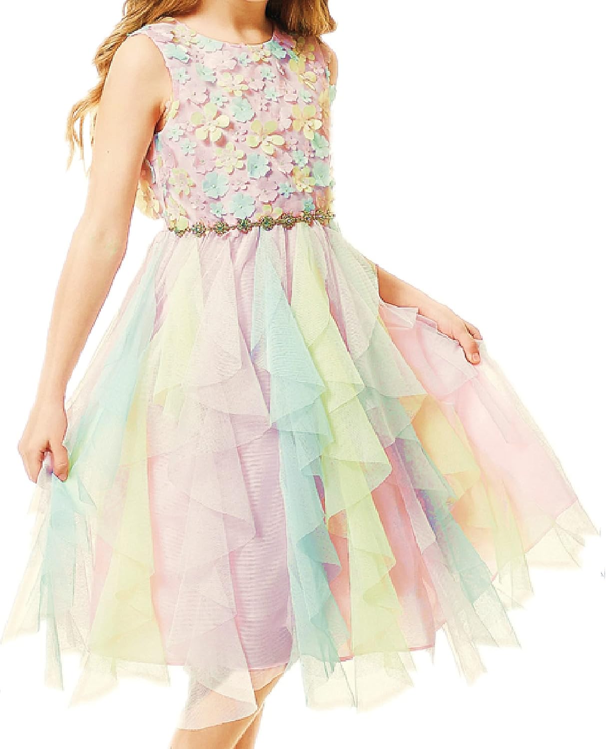 Rainbow Dress for Girls