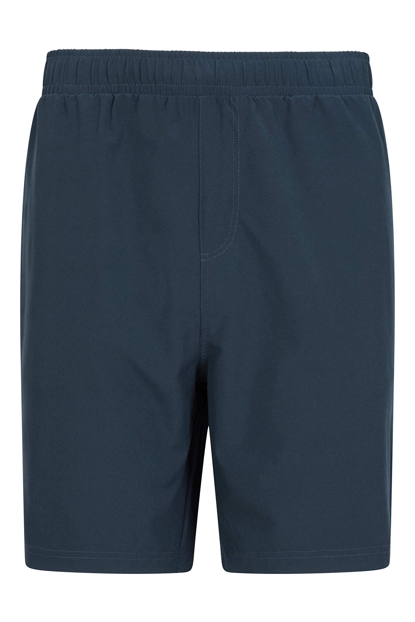 Mountain Warehouse Hurdle Mens Running Shorts - Lightweight, Quick Wick, Elastic Waistband Pants, Mesh Pockets - Best for Spring Summer, Cycling, Hiking, Gym Navy XS