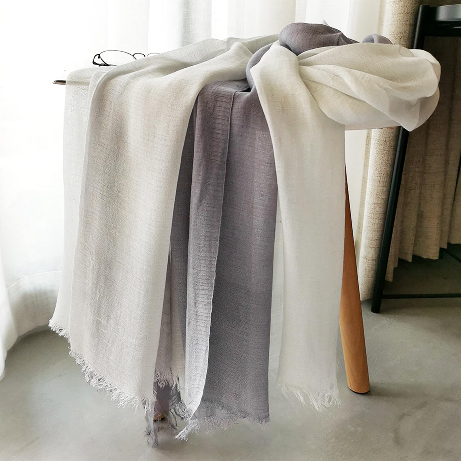 WKTRSM Sciarpa Cotone Donna Stola Scialle Morbido Sciarpa Inverno Grande Sciarpe Donna per Autunno e Inverno 180 * 120cm