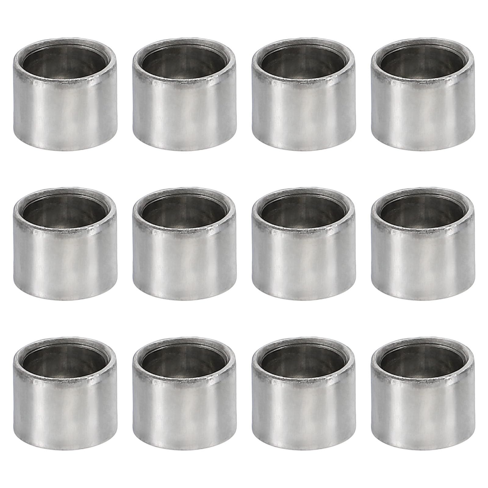 PATIKIL M6 Steel Spacers, 12 Pcs Metal Spacers Steel 6.1mm ID x 8mm OD x 6mm L Carbon Steel Spacer Screw Standoff Round for 1/4in or M6 Screw Bolts