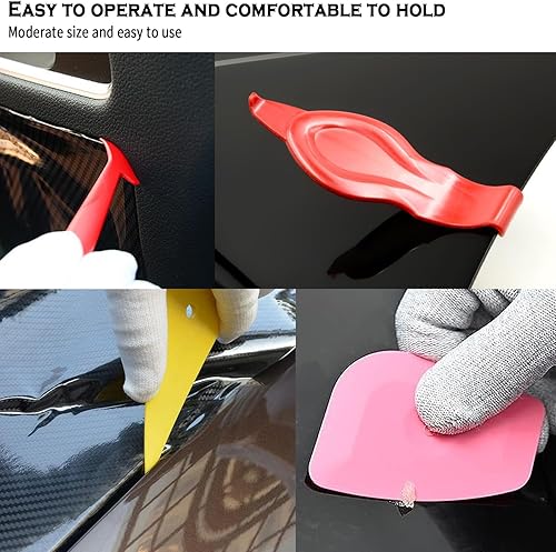 Miniatura 4 de JIURUN Kit de tinte de ventana de automóvil, herramienta de envoltura de vinilo, herramientas de tintado de ventanas, kit de instalación de película