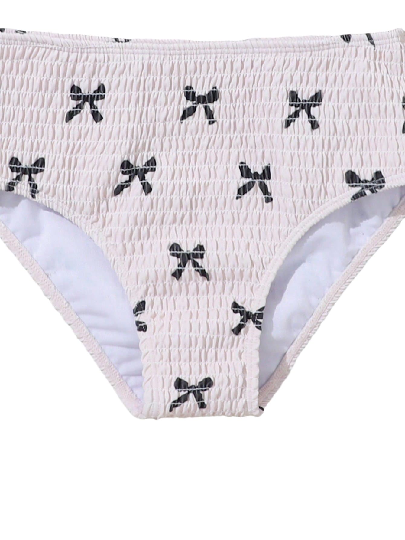 SweatyRocks Bikini dziewczęce 122-152 bikini z kokardką, kostium kąpielowy, dla nastolatek, dziewcząt, moda kąpielowa, moda plażowa