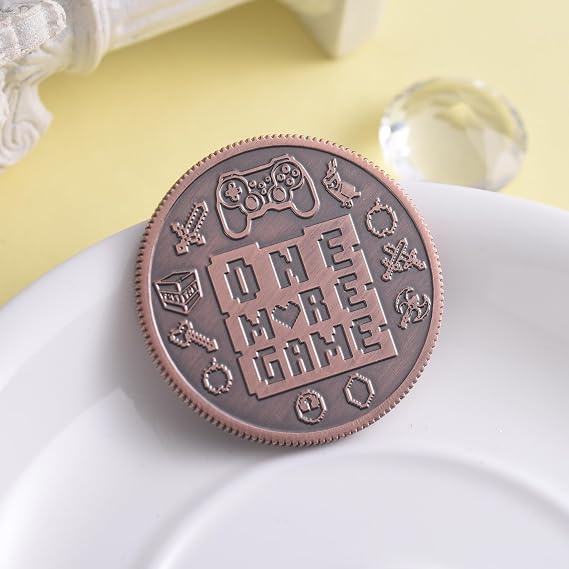 Ultimate Gamer Gift for Men - Double Sided Decision Maker Coin for Boyfriend, Husband & Gamers | Stress-Relieving Gaming Accessories for Birthday, Christmas & Valentines Day, Gamer Stocking Stuffer