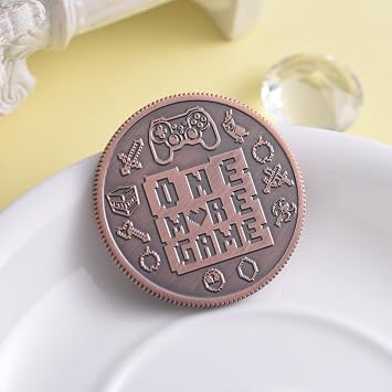 Ultimate Gamer Gift for Men - Double Sided Decision Maker Coin for Boyfriend, Husband & Gamers | Stress-Relieving Gaming Accessories for Birthday, Christmas & Valentines Day, Gamer Stocking Stuffer